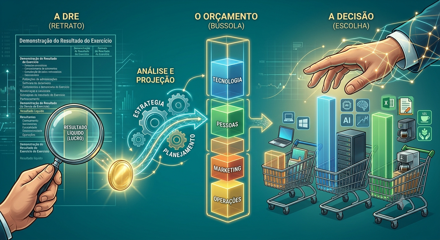 Da DRE à decisão: por que o orçamento muda o que você compra